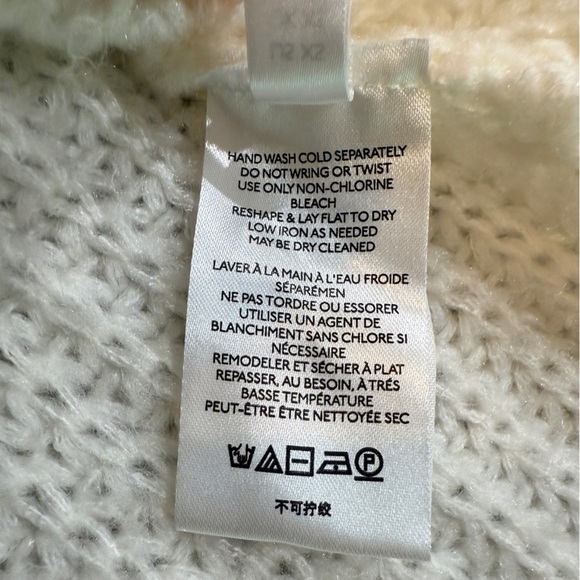 Women’s ANTHROPOLOGIE PILCRO Devenne Pointelle Knit Sweater oversized Size Small - Picture 8 of 9